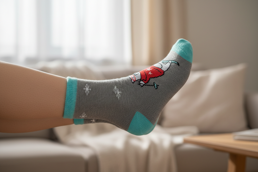 Зимові високі Теплі дитячі шкарпетки 'Білий ведмідь'