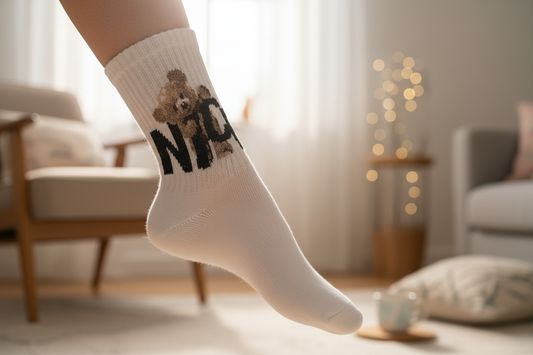 Зимові високі теплі  Шкарпетки"Ведмедик"