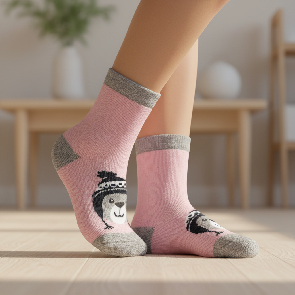 Зимові високі Теплі дитячі шкарпетки 'Ведмедик'